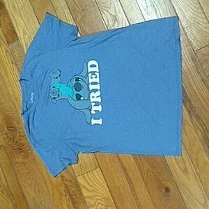 Disney Blue Tee with Stitch Graphic